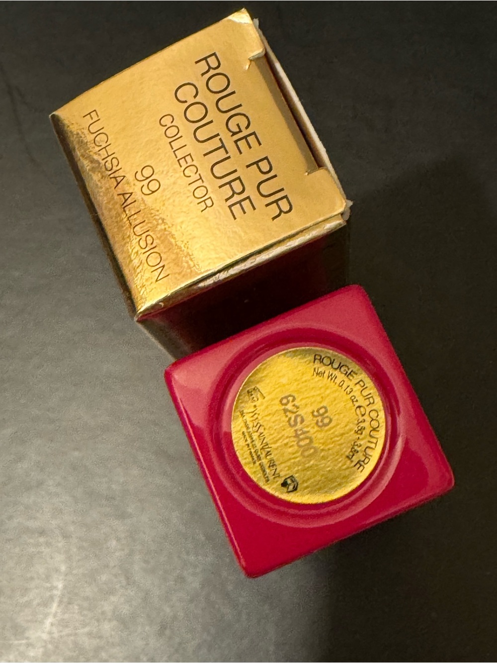 BNIB YSL LE 2019 Rouge Pur Couture Studs Lipstick 99 Fuchsia Allusion - Picture 6 of 11